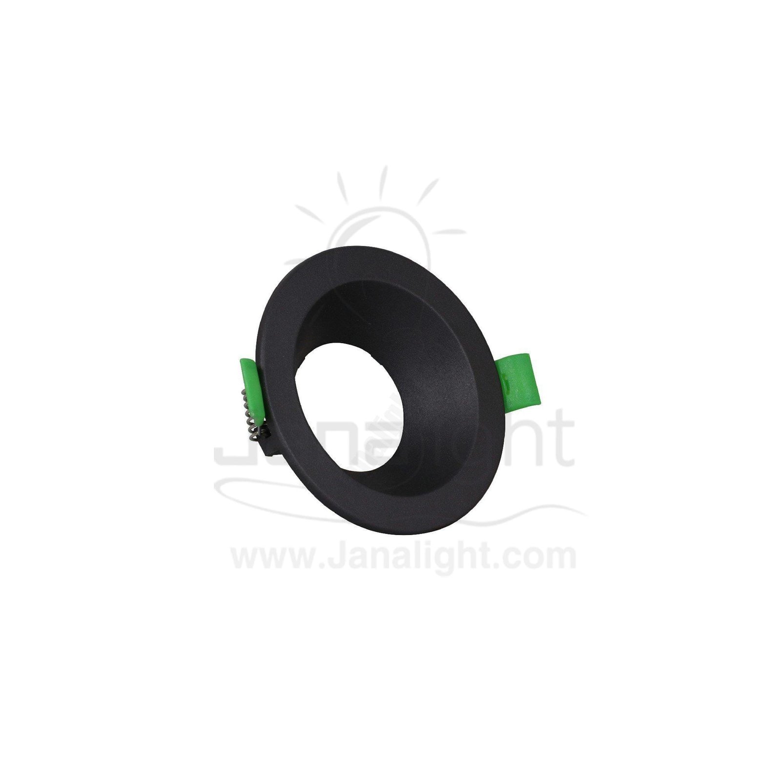 سبوت لايت فارغ ثابت غويط مدور بلاستك رمادي جنى لايت JN401 single round grey Spotlight frame